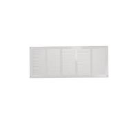 20'' x 8'' Inch / 500 x 200 mm White Steel Vent Cover - Metal Rectangular Soffit Grille - Louvered Air Return Grille - for Ceiling and Sidewall - Built-in Protection Screen Mesh - HVAC Ventilation