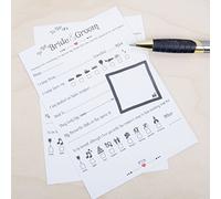 20 x Advice for the Bride & Groom Cards (A6 size) - Wedding Advice Cards for Reception- Keepsake Favour Cards, Ideal as Advice For The Bride or Advice to the Bride and Groom - Eco Friendly Printing