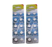20 X AG12 Alkaline button cell batteries - G12 LR43 LR43SW LR1142 LR1142SW SR1142W 301 386