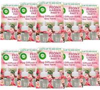 20 x Air Wick Plug In Liquid Electrical Refill Freshener Peony Garden Party 19ml