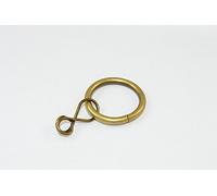 20 X Antique Brass Effect Loose Eye Curtain Pole Rings - 20mm ID