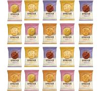 20 x Borders Biscuits Mini Mixed Flavour Cookies Assortment - Contains 4 Flavours