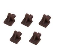 20 x Brown peg type base / wall unit shelf supports.