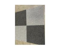 20 x Carpet Tiles 5 SQM Heavy Duty Home Commercial Retail Office Shop Premium Flooring Rugs Floor Tile Hardwearing Anti-Slip Floor Covering, Bitumen Backed Light Grey Dark Grey - Grey Chequered