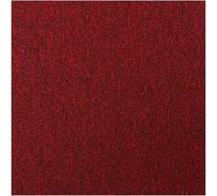 20 x Carpet Tiles 5 SQM Heavy for Bedroom Living Room Office Premium Flooring Rugs Floor Tile Hardwearing Anti-Slip Floor Covering, Bitumen Backed 2024 New (Red)