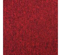 Monster Shop 20 x Carpet Tiles Scarlet Red Square Metres Commercial Hard Wearing Heavy Duty Domestic Premium Office Home Flooring 50cm x 50cm 5m2