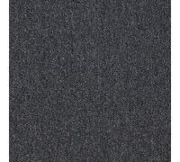Monster Shop 20 x Carpet Tiles Charcoal Black 5 Square Metres Commercial Hard Wearing Heavy Duty Domestic Premium Office Home Flooring 50cm x 50cm 5m2