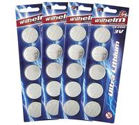 20 x CR2450 Wilhelm Lithium Button Cell 3 V 600 mAh Diameter 24.5 x 5.0 mm Battery DL 2450