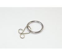 20 x Curtain Drape Rod Rings Loose Eye Chrome CP Steel ID 20mm - OD 26mm