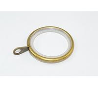 20 x Curtain Silent Rod Rings Fixed Eye Antique Brass ID 35mm OD 42mm