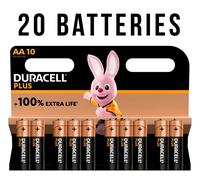 Duracell AAA Plus Batteries (Pack of 10), Black One Size