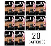 20 X DURACELL CR123 3V ULTRA PHOTO BATTERY 123 DL123A CR1734 LONG EXPIRY
