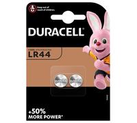 Duracell V13GA LR44 button cell 1.5 V Alkaline 125mAh (blister of 2)