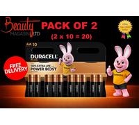 20 x Duracell PLUS AA LR6 Alkaline Batteries 150% Extra Life Power Boost 2x10Pk
