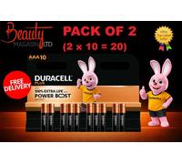 20 x Duracell Plus AAA LR03 Alkaline Batteries Power Boost 100% Extra Life 2x10p