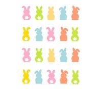 20 x Easter Bunnies Bunny's Stand up Edible Wafer Rice Paper Cupcake Toppers Cake Decorations Easter Celebration Bunny's Body