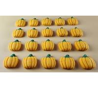 20 x Edible 3D Pumpkins Vegetables icing toppers, cake cupcakes decorations