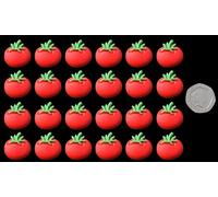 20 x Edible 3D Tomatoes Vegetables icing toppers, cake cupcakes decorations