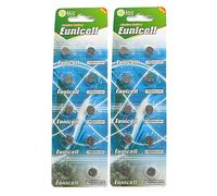 20 x Eunicall AG6 Alkaline button cell batteries - G6 LR69 LR921 SR921W 370 371
