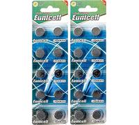 20 x Eunicell AG0 1.5v Alkaline Button Cell Batteries in Separate Blister Packaging aka LR521 379 SR521SW