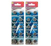 20 x Eunicell AG8 Alkaline button cell batteries - G8 LR55 LR55SW LR1120 L1120E LR1120SW LR1121 L1121E SR1121W 381 391 type