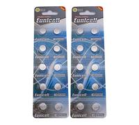 20 x Eunicell AG9 Alkaline button cell batteries - G9 LR45 LR936 LR936SW SR936 SR936W SR936SW 394 type