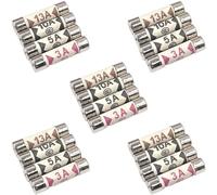 20 x Fuses Mixed Household Electrical Ceramic Domestic Mains Plug Fuses 3A 5A 10A 13A fuses (20)