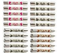 20 x Fuses Mixed Household Electrical Ceramic Domestic Mains Plug Fuses 3A 5A 10A 13A Fuses by ZARB (20)
