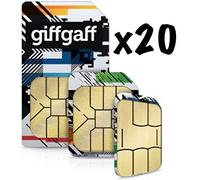 20 x Giffgaff Triple Sim Cards £5 free bonus credit bulk job lot