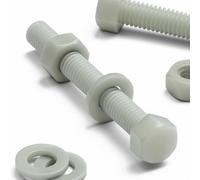 20 x Glass Filled Reinforced Super Nylon Hex Head, M6 x 70mm, Plastic Nuts and Bolts, Washers, Hexagon