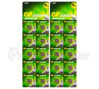 20 x GP Alkaline 192 LR41 batteries 1.5V V3GA 192A GP192 SR41SW SR41