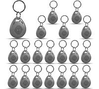 20 X Grey RFID Tags Key fobs - 125Khz READ ONLY Proximity ID Card Token Access Control | By UMTMedia®