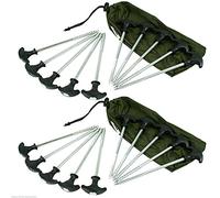 20 X HEAVY DUTY CARP FISHING BIVVY PEGS TENT PEGS BIVVY BROLLY DAY SHELTER PEGS
