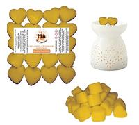 20 x Highly Scented Wax Melts Mini Hearts Many fragrances Designer Inspired (Cinnamon Cran & Orange)
