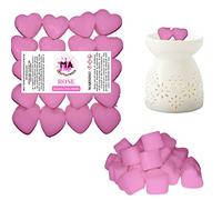 20 x Highly Scented Wax Melts Mini Hearts Many fragrances Designer Inspired (Rose)