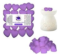 20 x Highly Scented Wax Melts Mini Hearts Many fragrances Designer Inspired (Valvet rose & Oud)