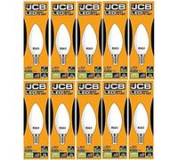 20 X JCB 3w = 25w LED Opal Candles - 3000k - Warm White (3w = 25w, Small Edison Screw (SES)) [Energy Class A+]