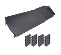 20 x Klober Contract Dry Verge Unit Pack for Gable/Apex Roof Tile Plastic End Cap - Right, Grey
