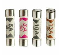 20 x Mixed Electrical Ceramic Household Domestic Mains Plug Fuses 3A 5A 10A 13A Top Electrical Cartridge Ceramic Tube Amp Fuse 240 V volt 0.248x0.984