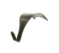 20 x Moulding Hooks Picture Rail Hangers Bronzed Antique Effect Steel