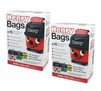 20 X NVM-1CH BAGS NUMATIC HENRY HETTY HEPAFLO VACUUM CLEANER BAGS NUM604015X2