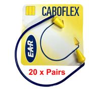 20 x Pairs 3M Ear Caboflex banded Earplugs -21dB Ear Plugs