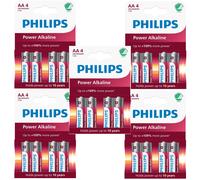 20 x PHILIPS AA Power Alkaline Batteries 1.5V - LR6 MN1500 LR06 R06 R6 HR06