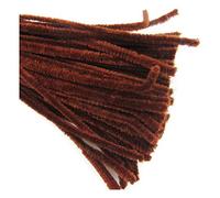 20 x PIPE CLEANERS *33 COLOURS* CHENILLE 6mm x 30mm STEM CHILDREN CRAFTS ART UK SELLER (Light Brown C455)