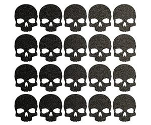 20 x Reflector Stickers, Reflective Stickers, Black Reflector Reflex Skull Bones Skull Skeleton Reflective x Bicycle Bike Sticker xx Car Sticker