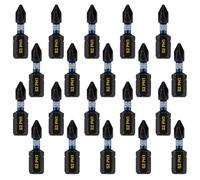 20 x Rennie Tools 25mm PH1 Impact Screwdriver Driver Bits Set