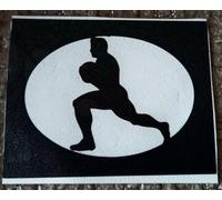 20 x Rugby man stencils for glitter tattoos / cakes / many other uses 6 Nations Internationals