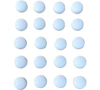 20 x Screw Cover Caps for No 10-12 Gauge Screws, Firm Clip-On Type (White)