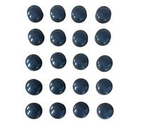 20 x Screw Cover Caps for No 6-8 Gauge Screws, Firm Clip-On Type (Dark Grey)