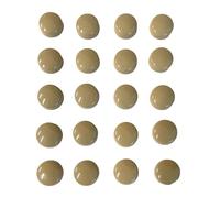 20 x Screw Cover Caps for No 6-8 Gauge Screws, Firm Clip-On Type (Light Brown)